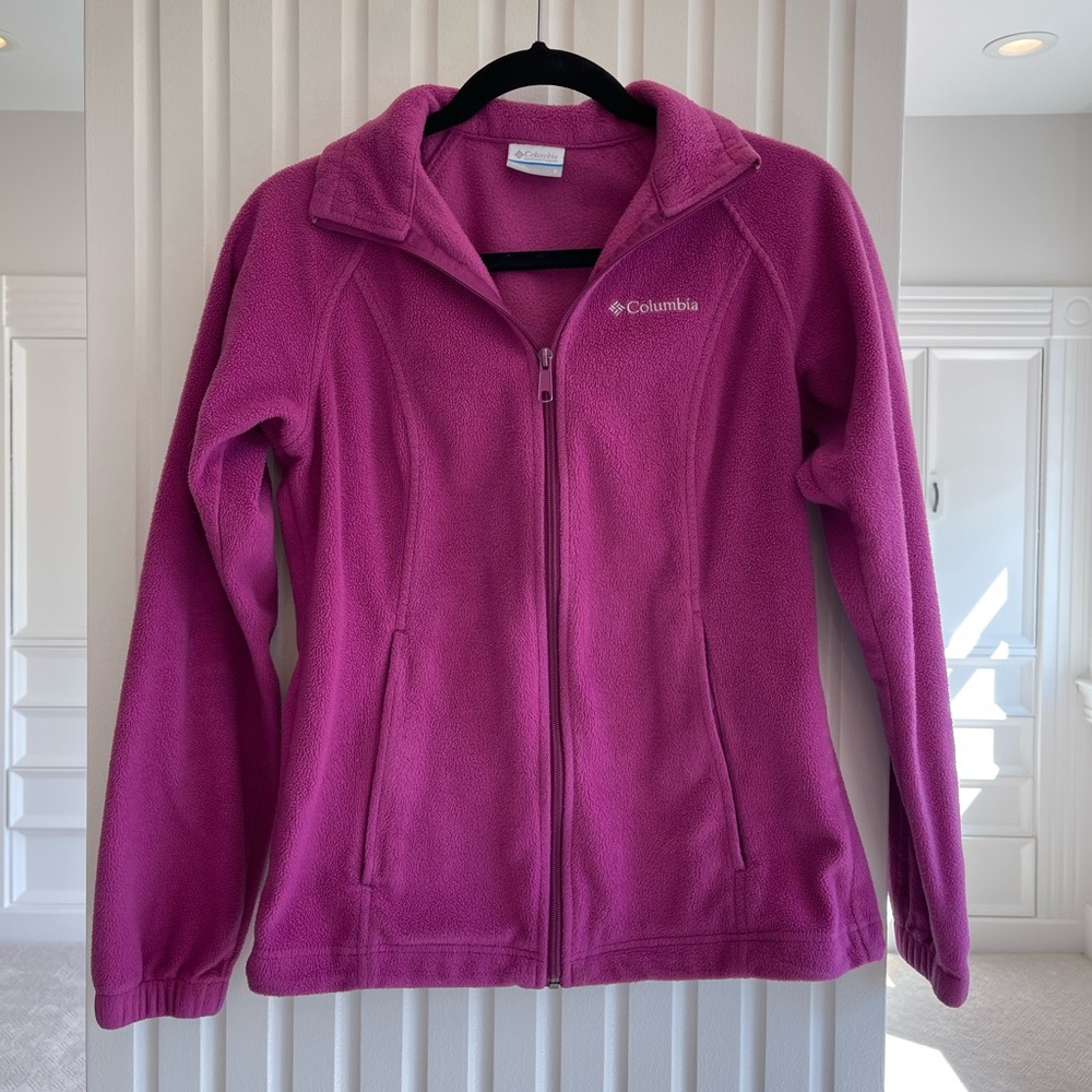 Columbia Purple Fleece Zipper Jacket